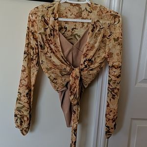 Floral longsleeve bodysuit